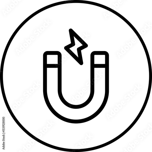 Magnet single icon vector illustration