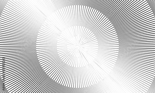 Abstract engraving grunge texture. Monochrome rays lines. Rays on white background. engraving salute icon. Stock illustration