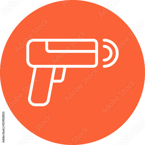 Gun single icon vector illustration