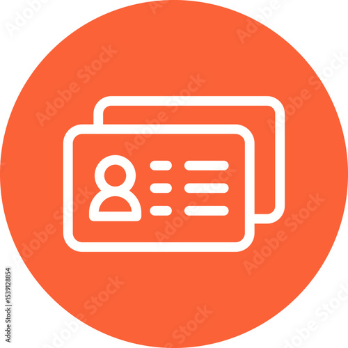 ID Verification single icon vector illustration