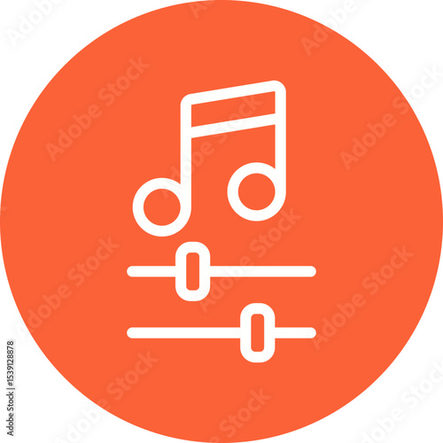 Music organizer single icon vector illustration