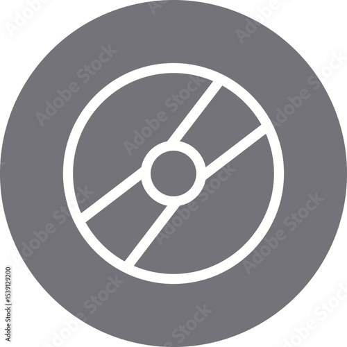 Disc single icon vector illustration