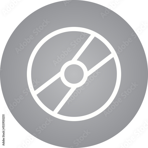 Disc single icon vector illustration