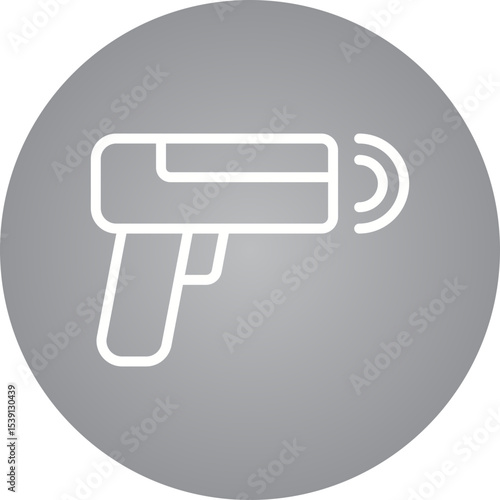 Gun single icon vector illustration