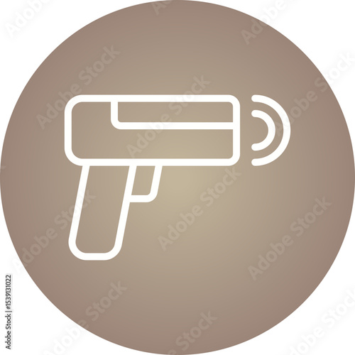 Gun single icon vector illustration