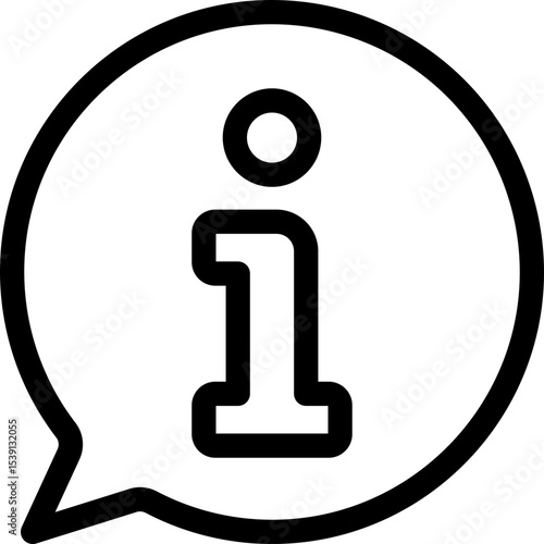 Informative single icon vector illustration