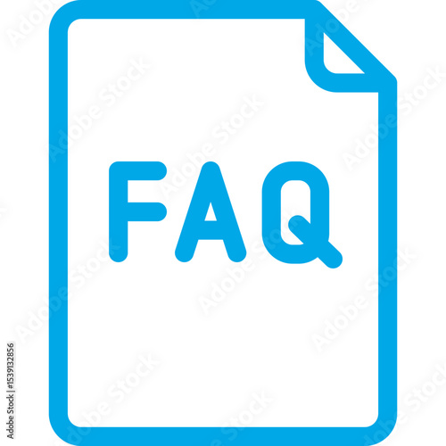 FAQ single icon vector illustration