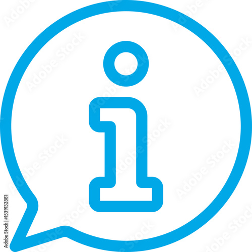 Informative single icon vector illustration