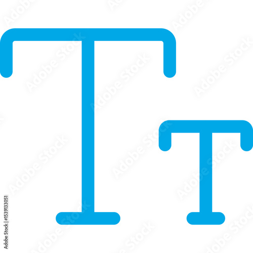 Text size single icon vector illustration