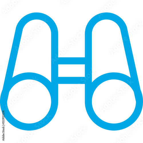 Binocular single icon vector illustration