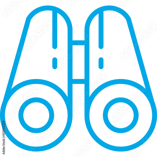 Bioculars single icon vector illustration
