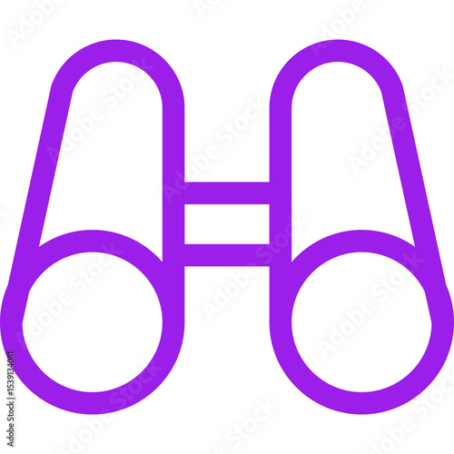 Binocular single icon vector illustration