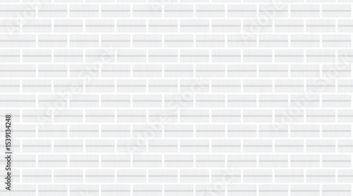 White brick wall texture and wall background, abstract white background.