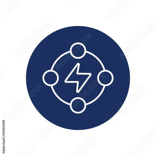 Mollecular Energy icon vector