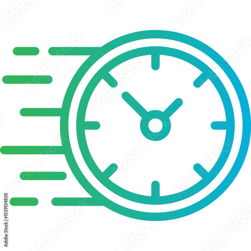 Deadline single icon vector illustration