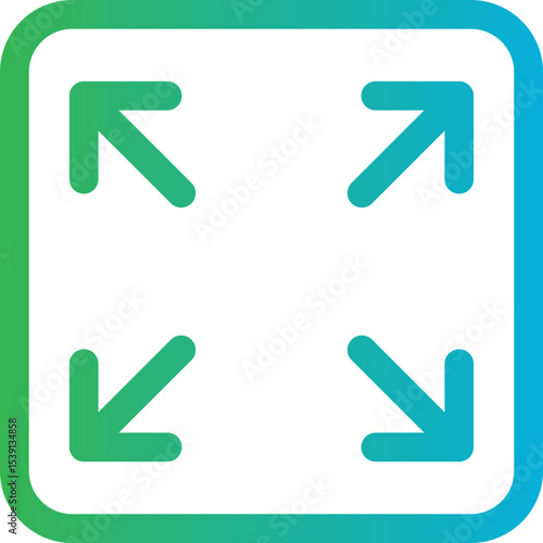 Expand single icon vector illustration