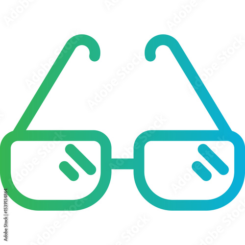 Glasses single icon vector illustration