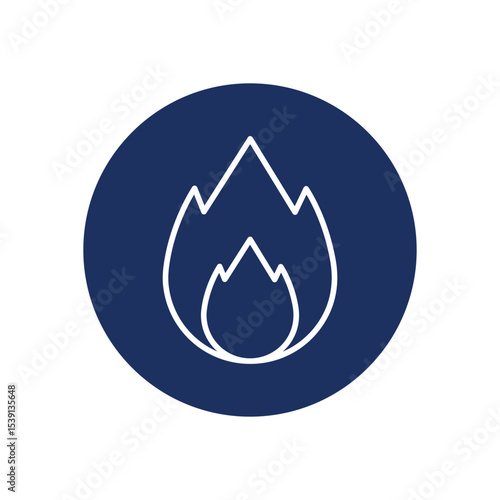 Burning icon vector