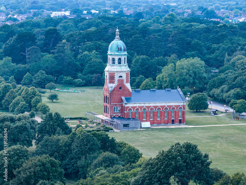 Aerial View of The Chapel Royal Victoria Country Park Netley Southampton