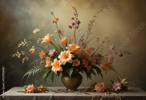 Wallpaper Mural Still Life with Flowers Torontodigital.ca