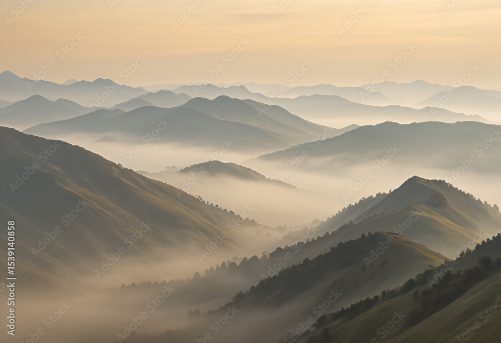Obraz premium Misty Mountains