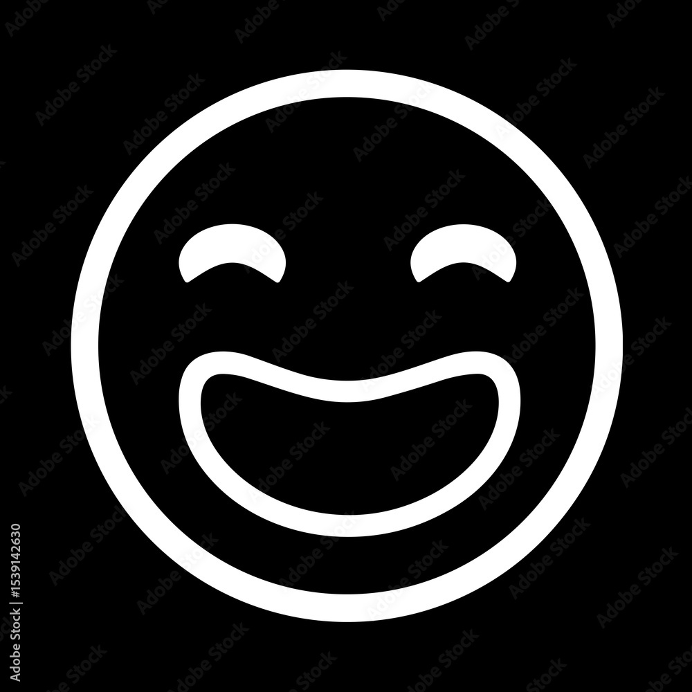 Smiling Face with Open Mouth and Smiling Eyes Smiling Face with Open Mouth and Smiling Eyes