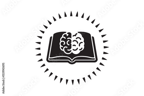 Book Brain Knowledge Learning Icon
