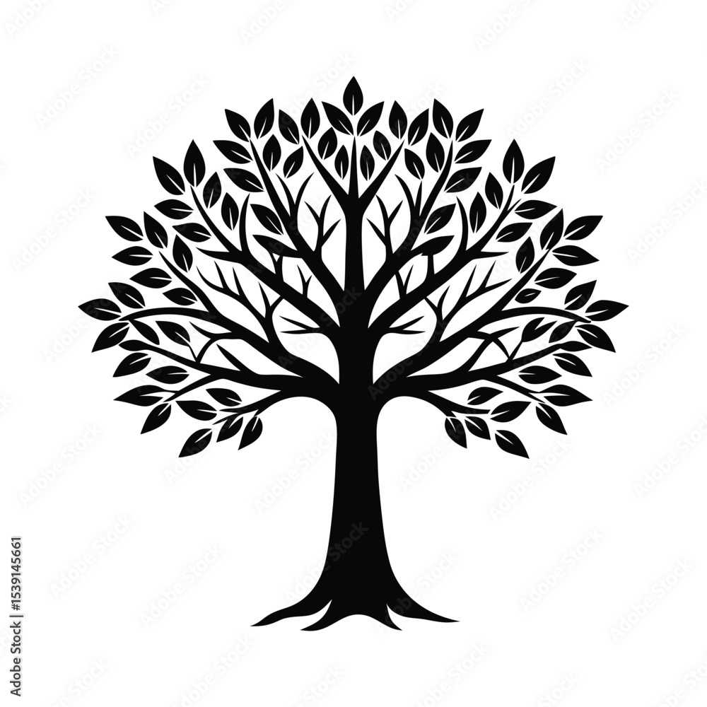 Obraz premium vector tree silhouette