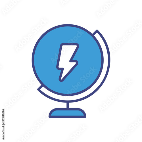 World Energy icon vector