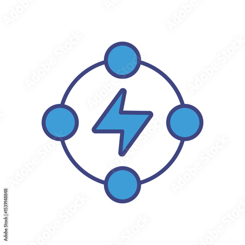 Mollecular Energy icon vector