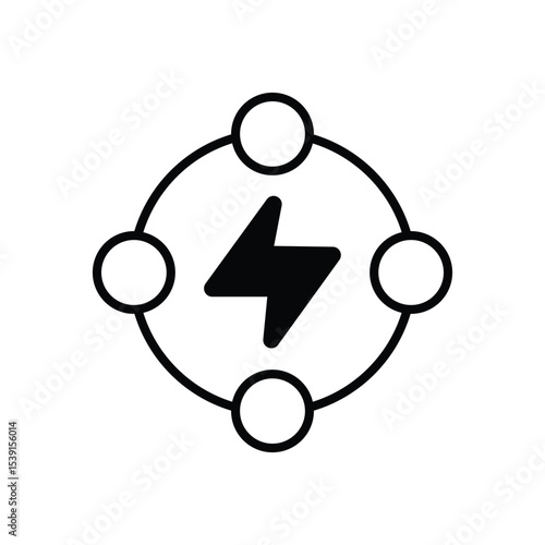Mollecular Energy icon vector