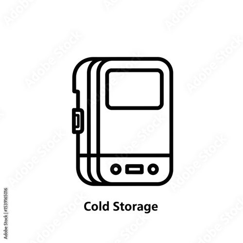 Cold Storage Icon Representing Blockchain Technology