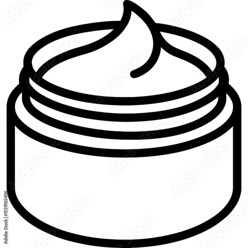 Vector design of barbershop pomade container