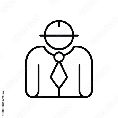 Chief icon vector