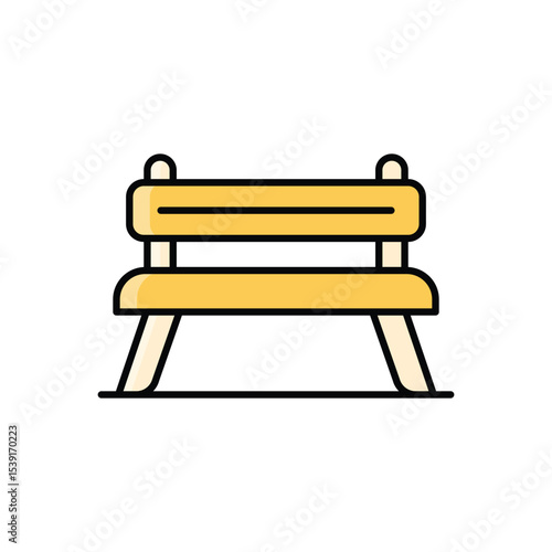 Bench Icon vector