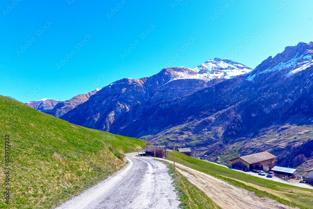 Fototapeta premium Leis, Vals - Graubünden (Schweiz)