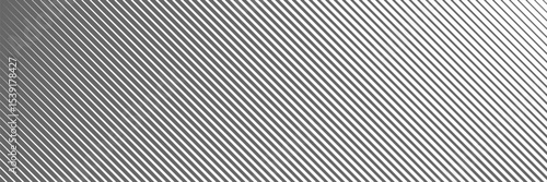 Slant line halftone gradation texture. Fading diagonal stripe gradient background. Black oblique pattern backdrop. Vanishing thin parallel line wallpaper for overlay