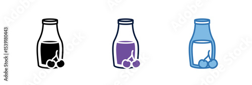 Cherry Bottle Icon