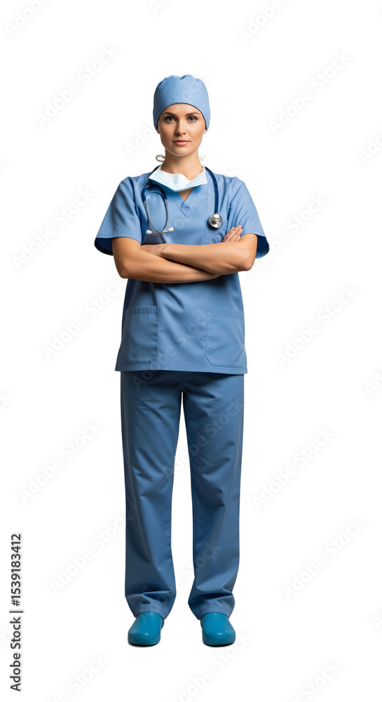 A woman surgeon A woman surgeon