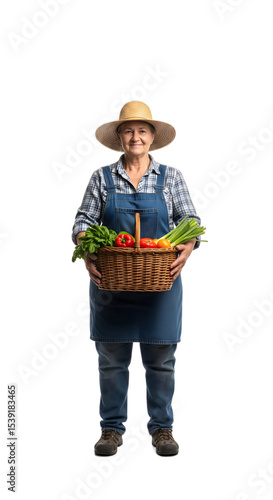 A farmer woman market gardener