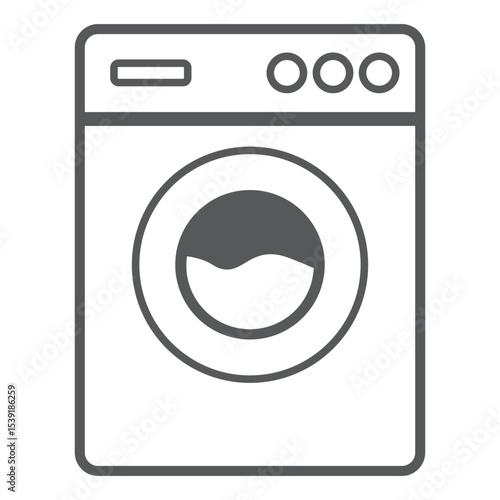 washing machine vector icon