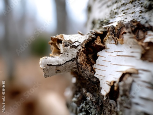 Close-up of peeling tree ba...