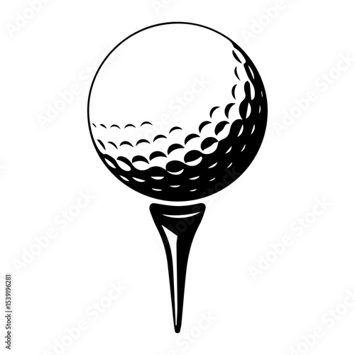 golf ball isolated on white