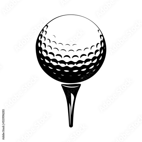 golf ball isolated on white