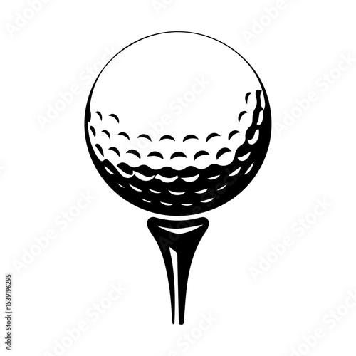 golf ball isolated on white