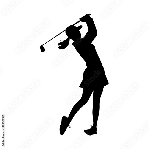 golf player silhouette