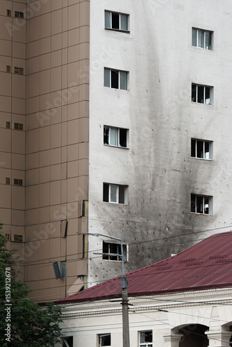 Another sleepless night in Kyiv. The aftermath of russian drone and missile strikes on residential areas of the city