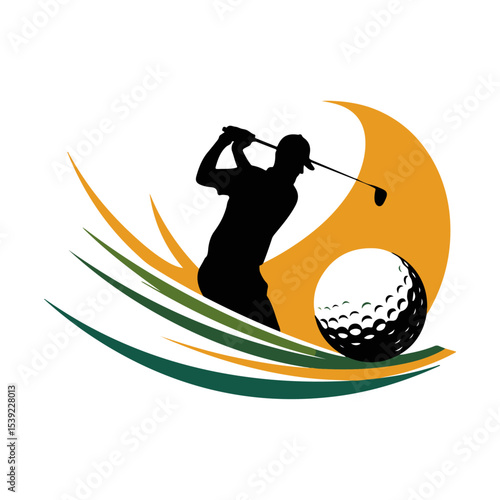 golf player silhouette