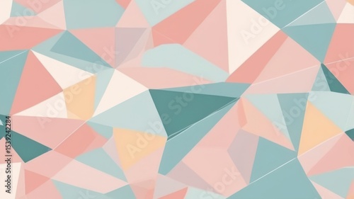 a clean vector background pattern of abstract geometric shapes in pastel colors. Seamless and tileable, perfect for branding and packaging