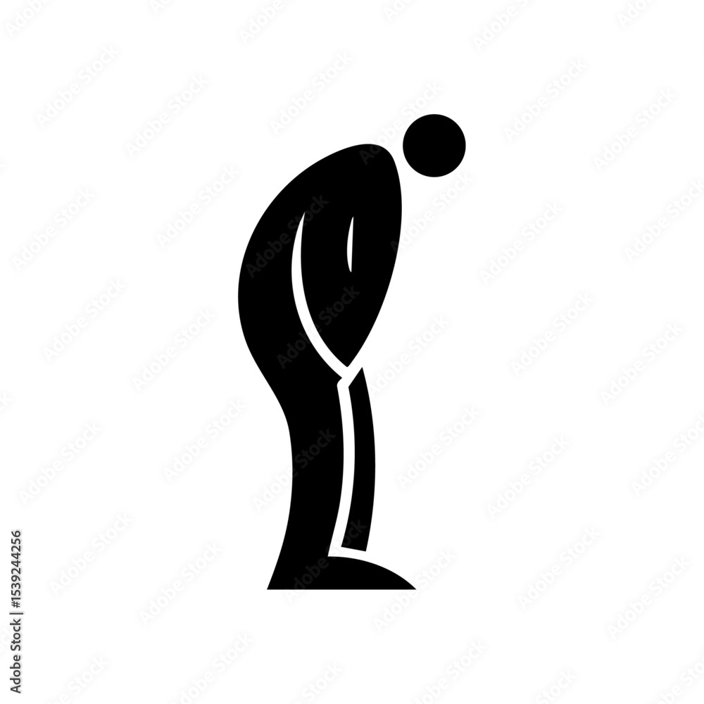 Fototapeta premium Symbolic design representing exhaustion, reflection, or emotional burden.